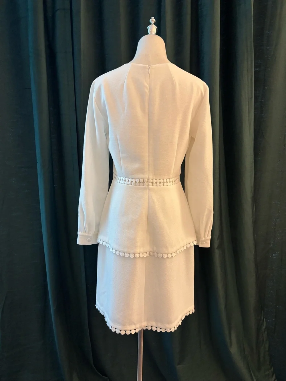 Club Monaco White Long-Sleeve Dress - Picture 6 of 9